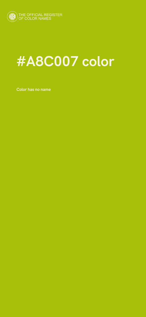 #A8C007 color image