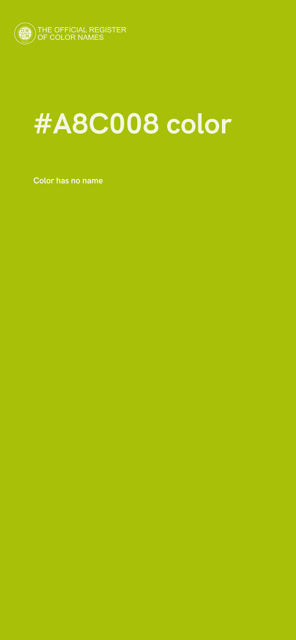 #A8C008 color image