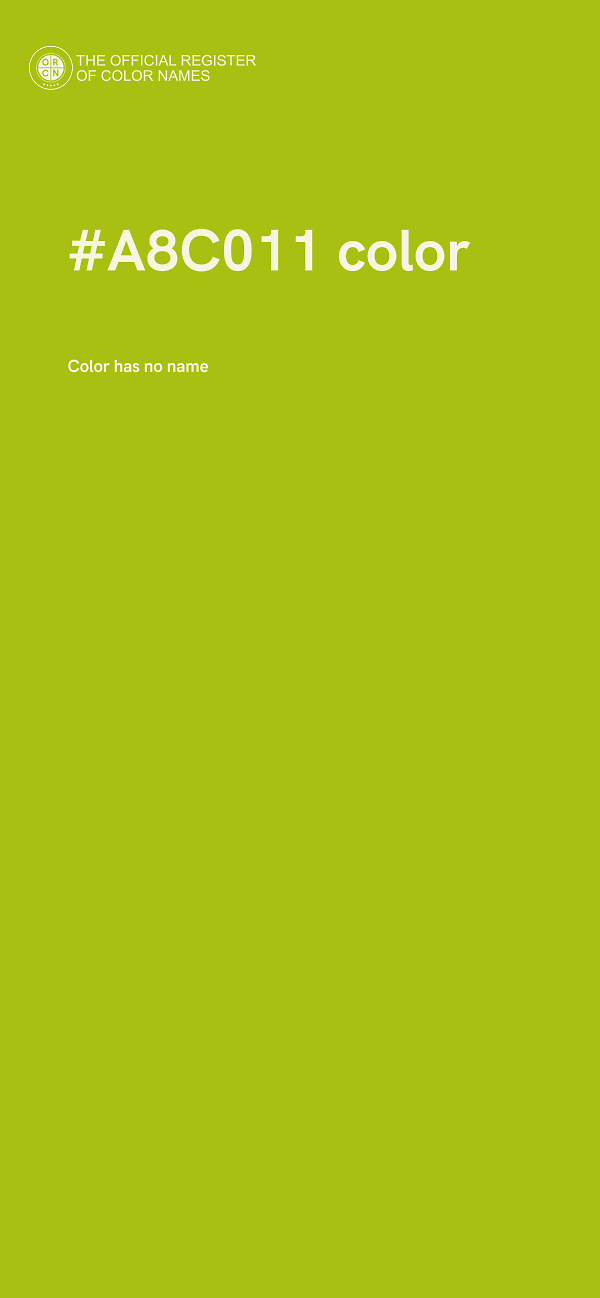 #A8C011 color image
