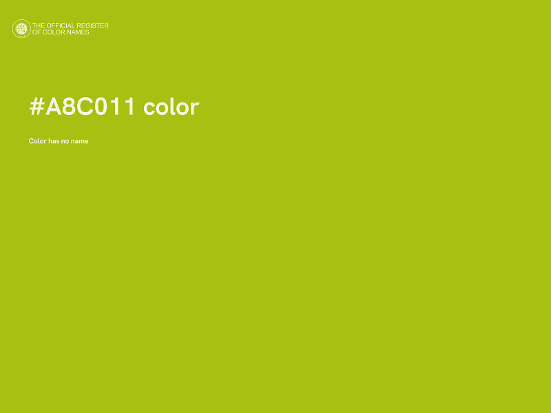 #A8C011 color image