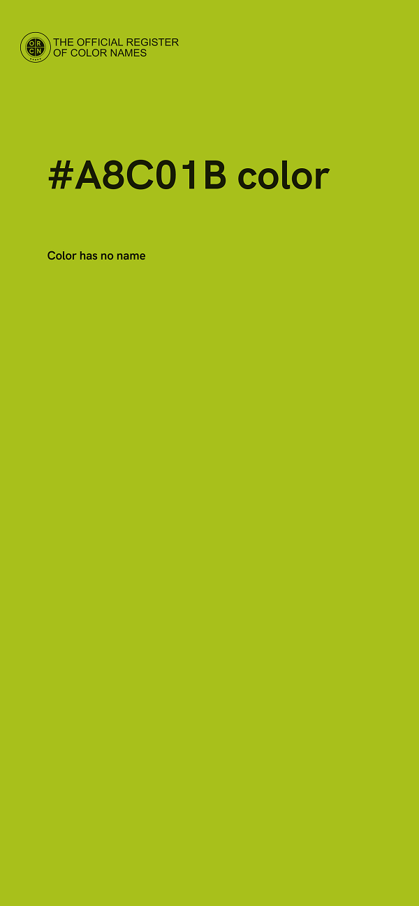 #A8C01B color image
