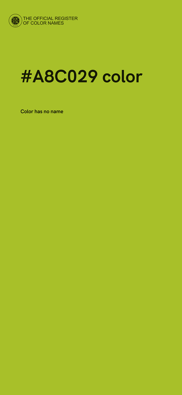 #A8C029 color image