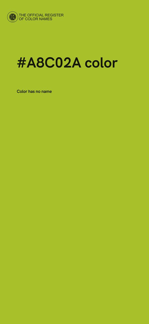 #A8C02A color image