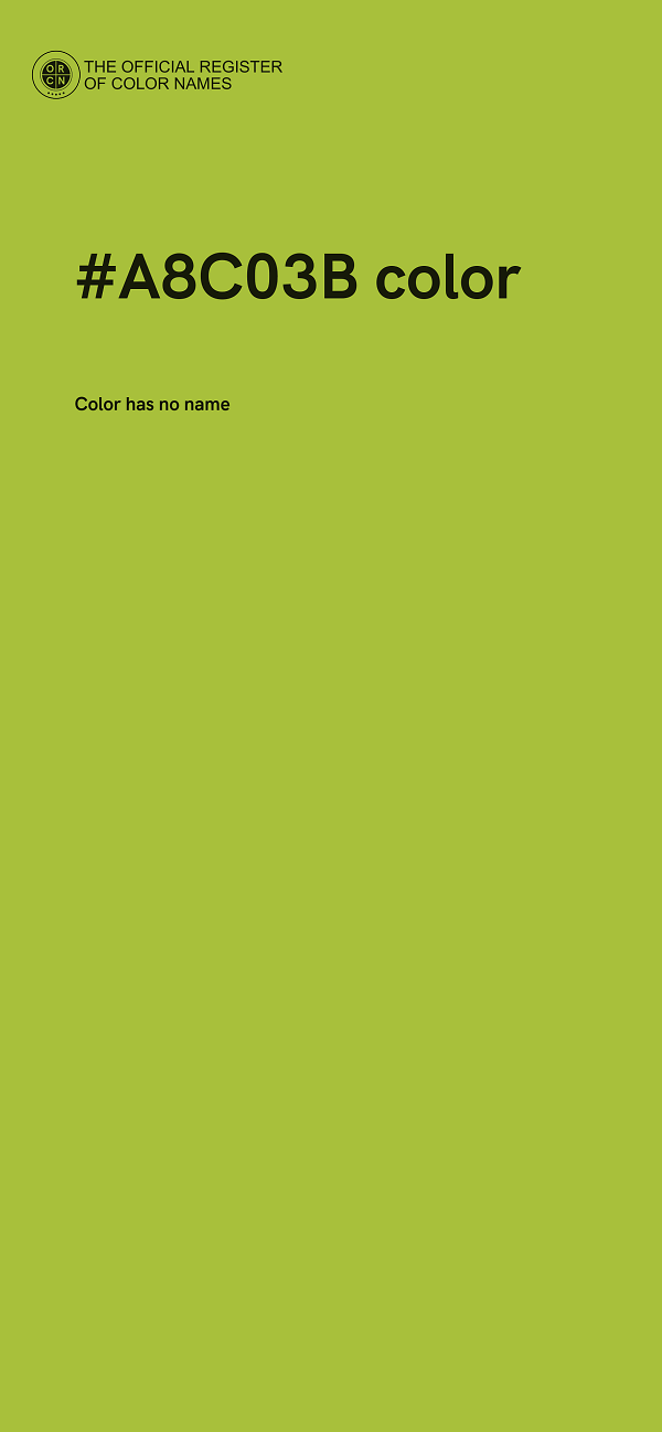 #A8C03B color image