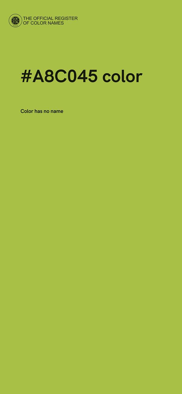 #A8C045 color image