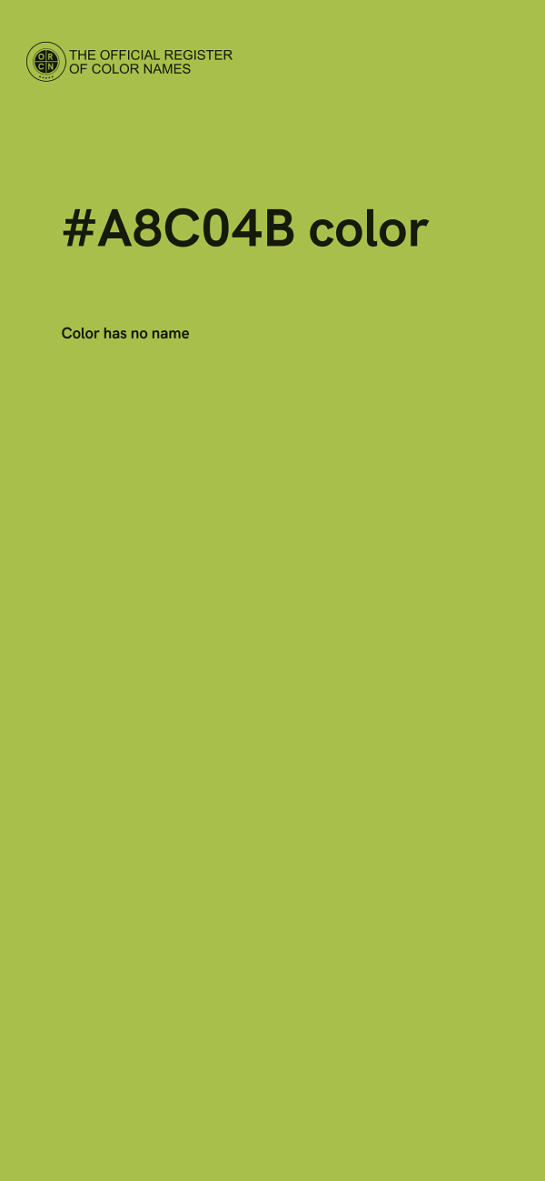#A8C04B color image
