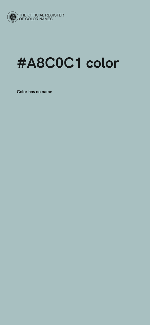#A8C0C1 color image