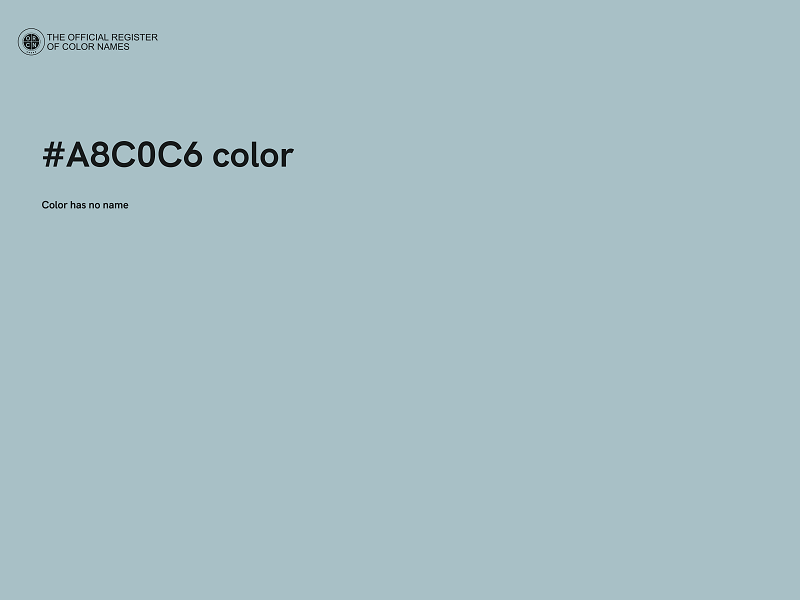 #A8C0C6 color image