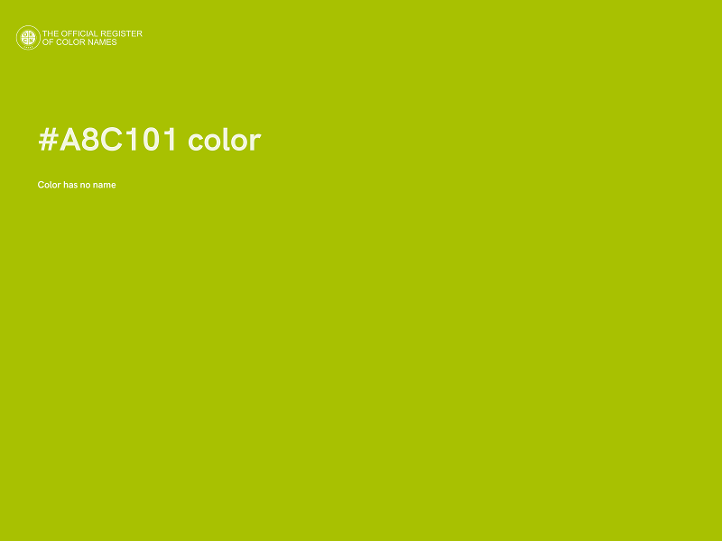 #A8C101 color image