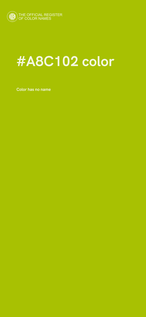 #A8C102 color image