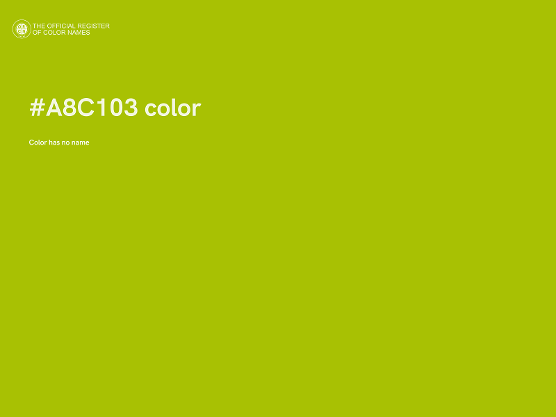 #A8C103 color image
