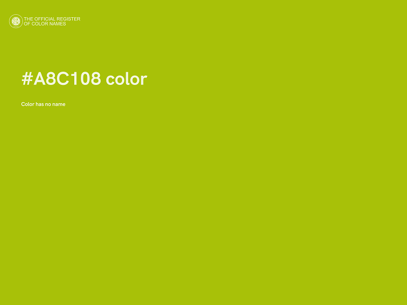 #A8C108 color image