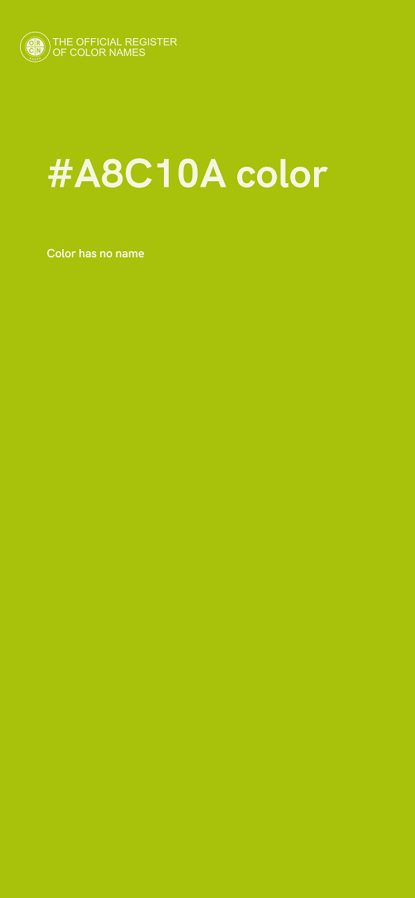 #A8C10A color image