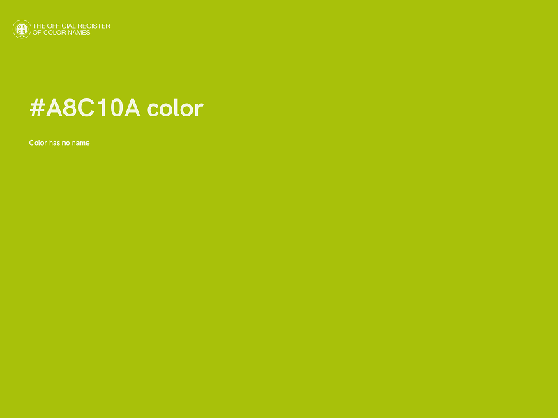 #A8C10A color image
