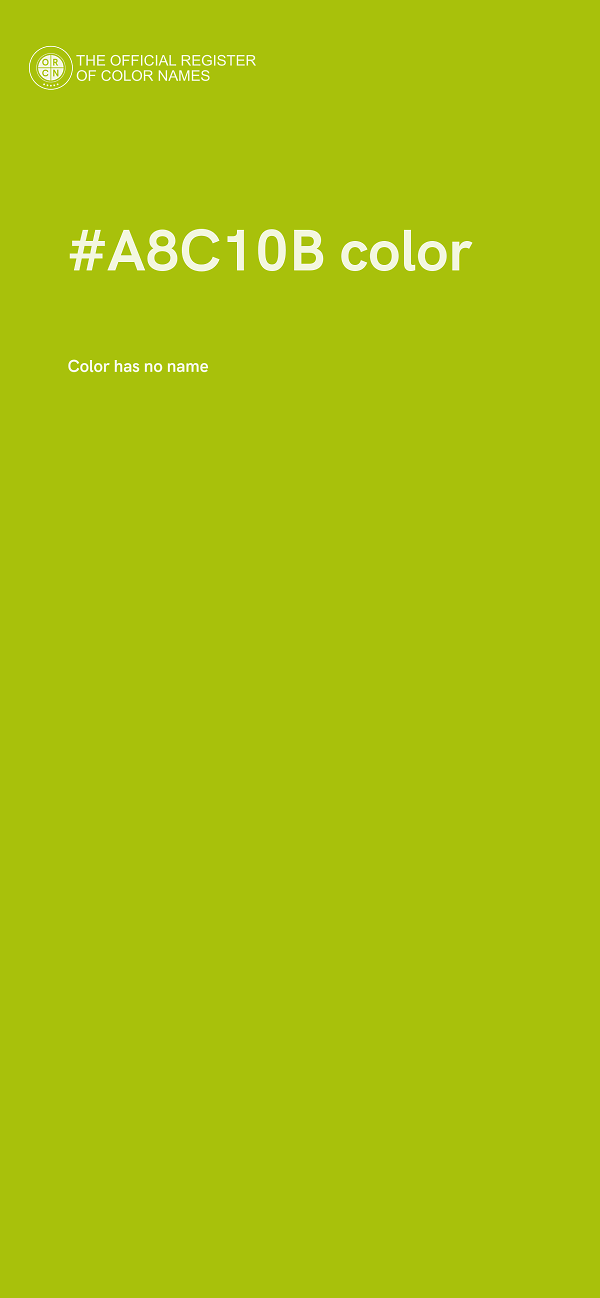 #A8C10B color image