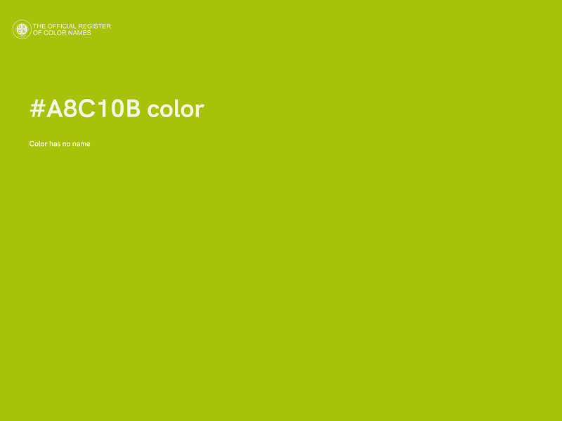 #A8C10B color image