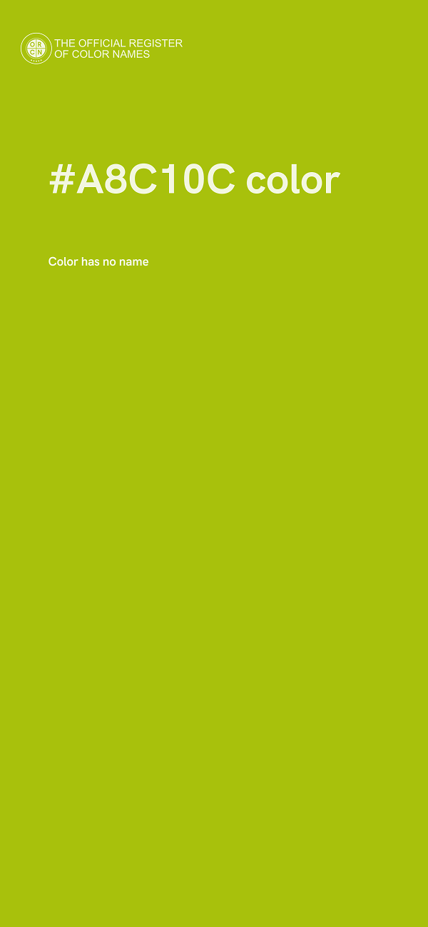 #A8C10C color image