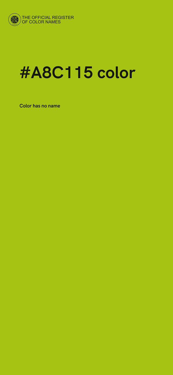 #A8C115 color image