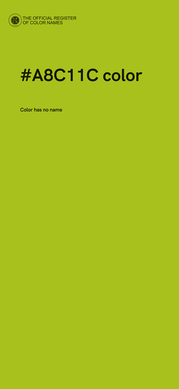 #A8C11C color image