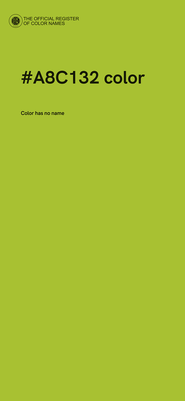 #A8C132 color image