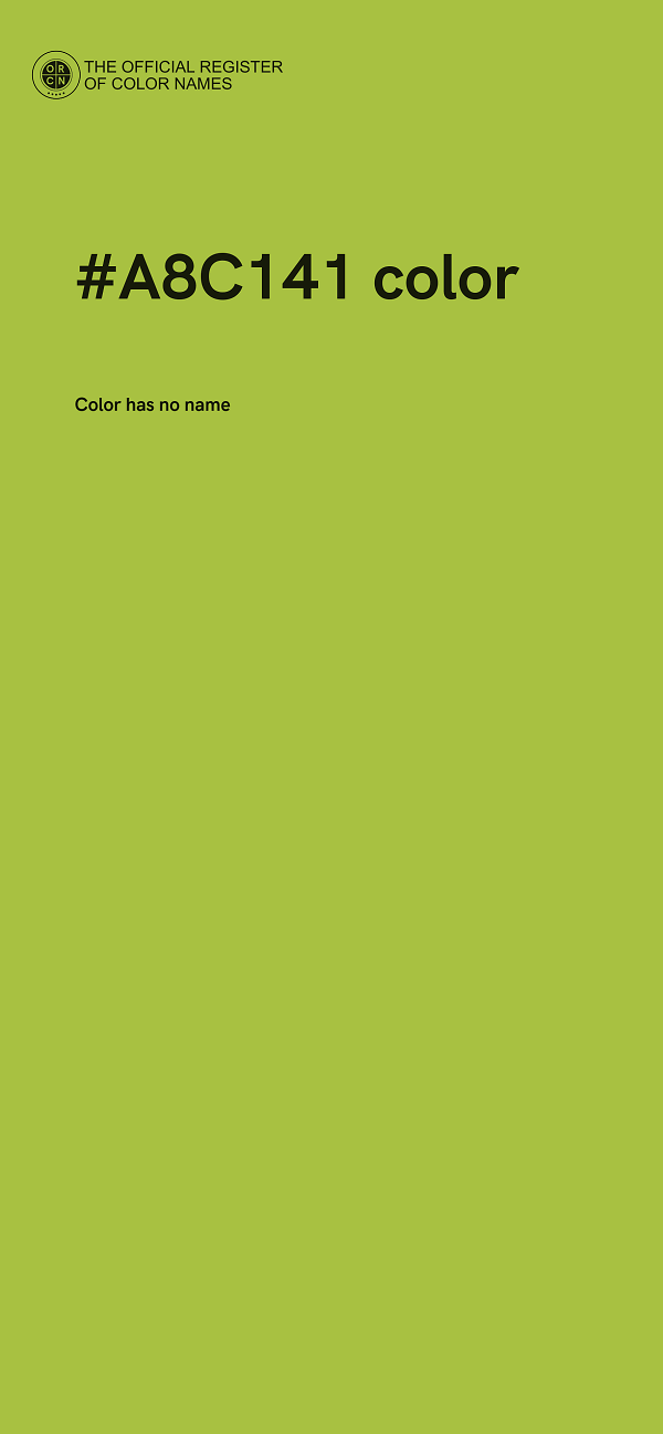 #A8C141 color image