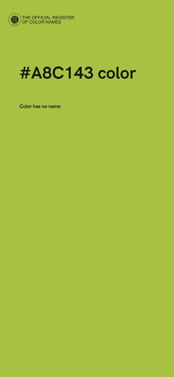 #A8C143 color image