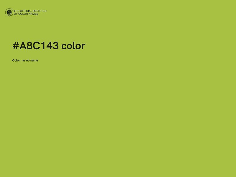 #A8C143 color image