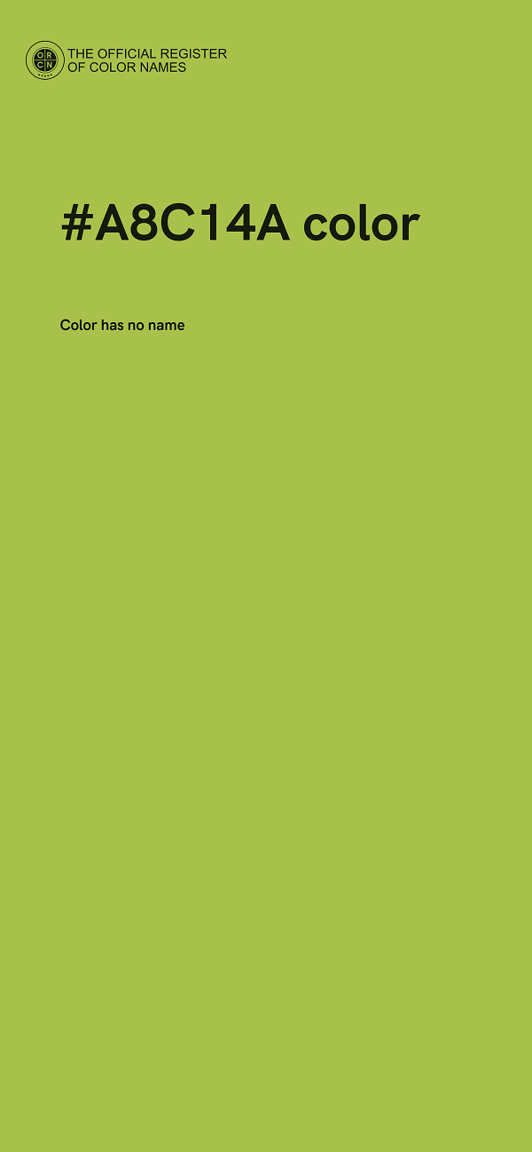 #A8C14A color image