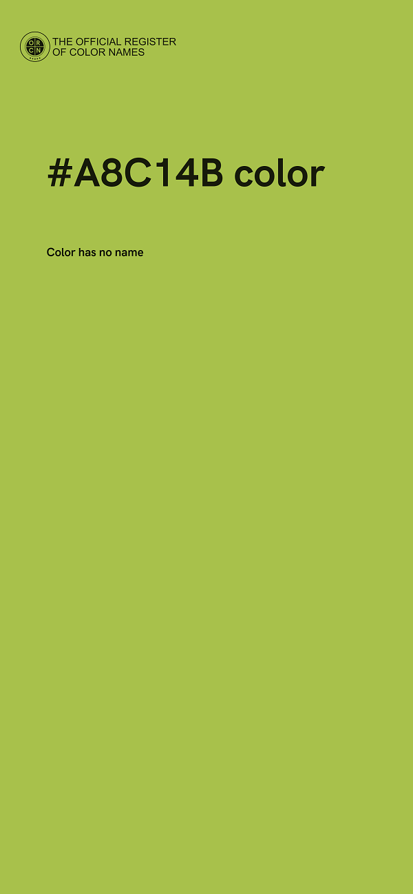 #A8C14B color image