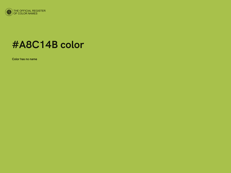 #A8C14B color image