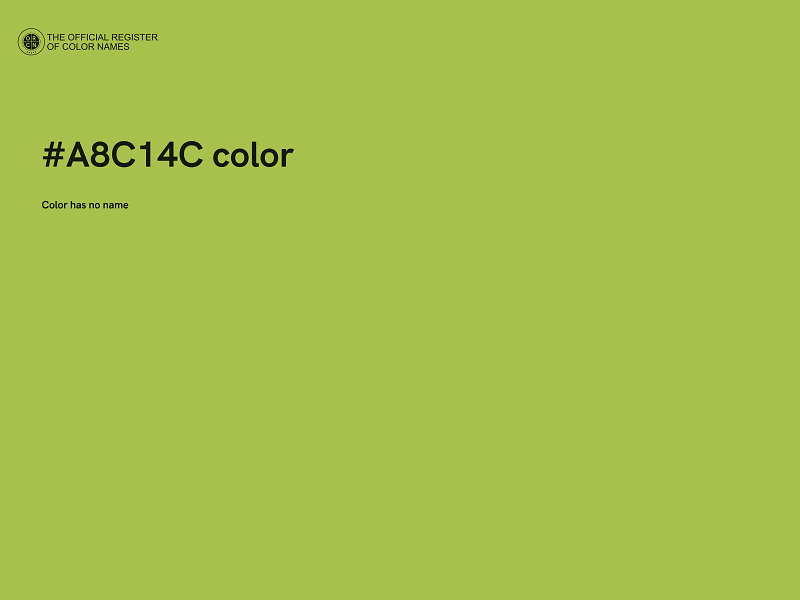 #A8C14C color image