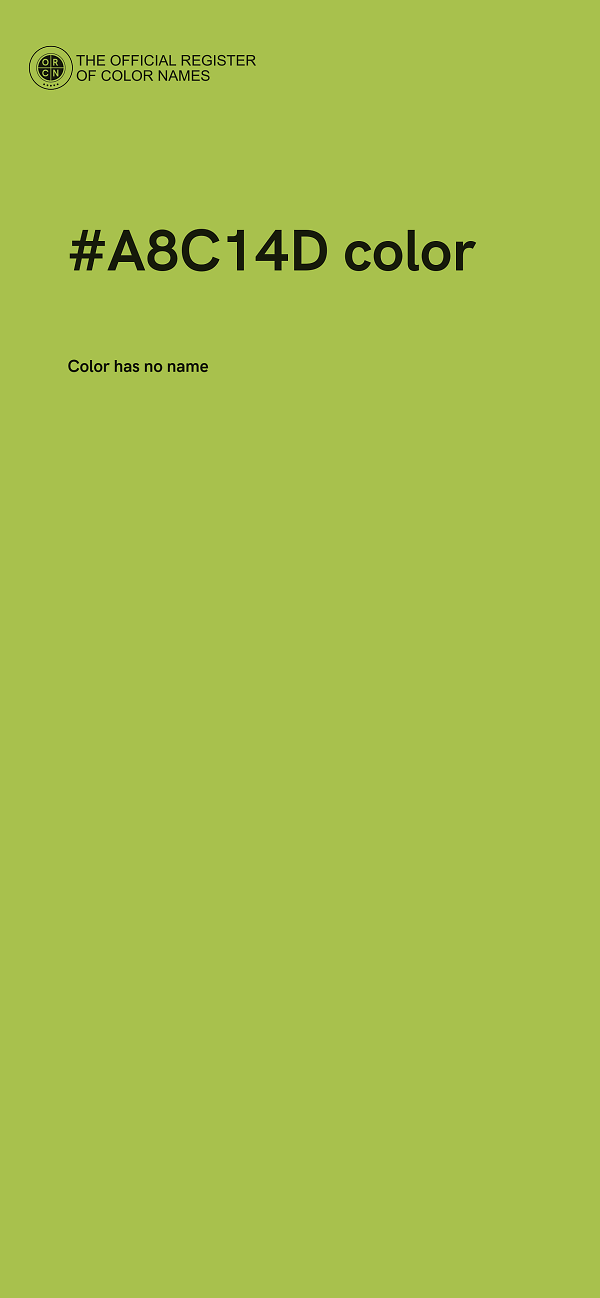 #A8C14D color image