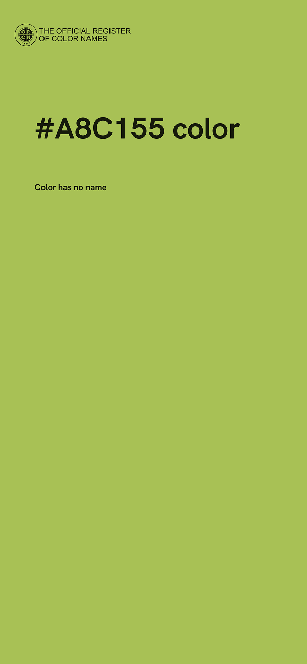 #A8C155 color image