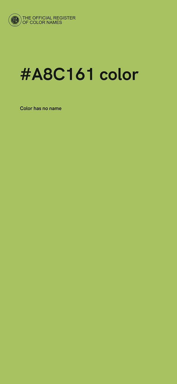 #A8C161 color image