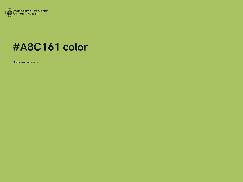 #A8C161 color image