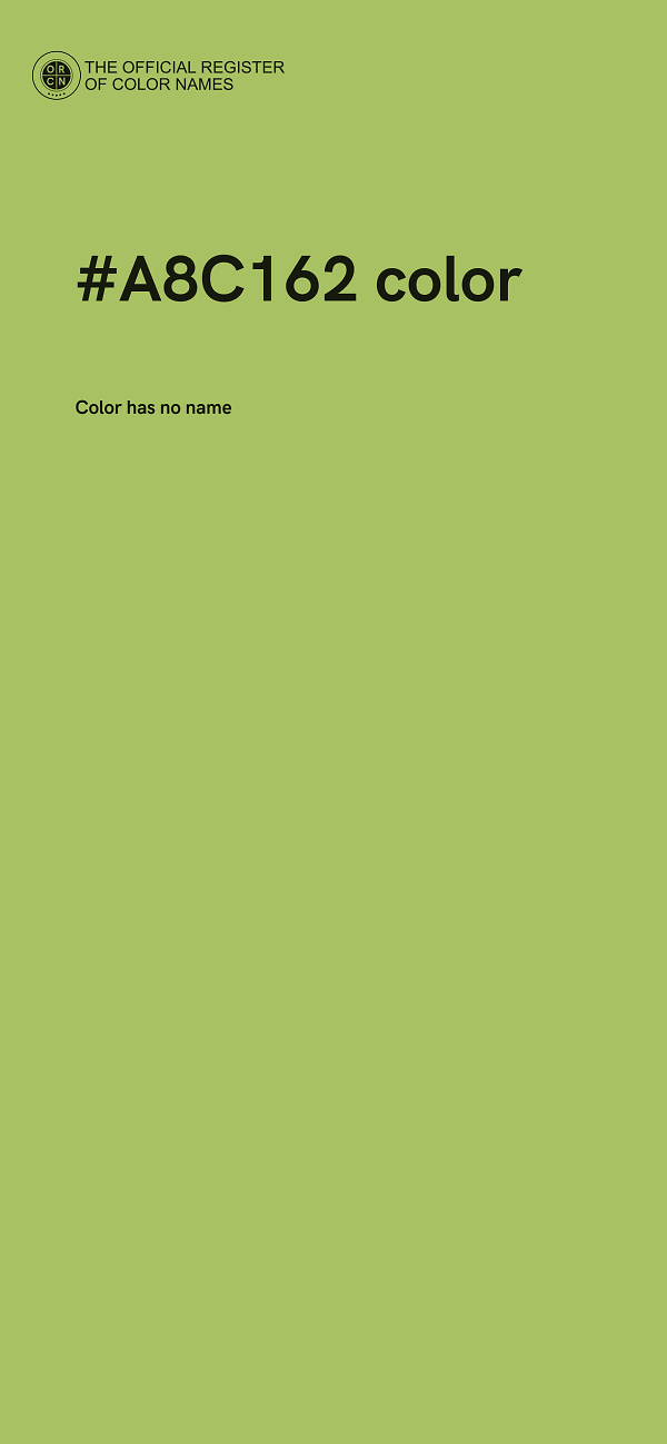 #A8C162 color image
