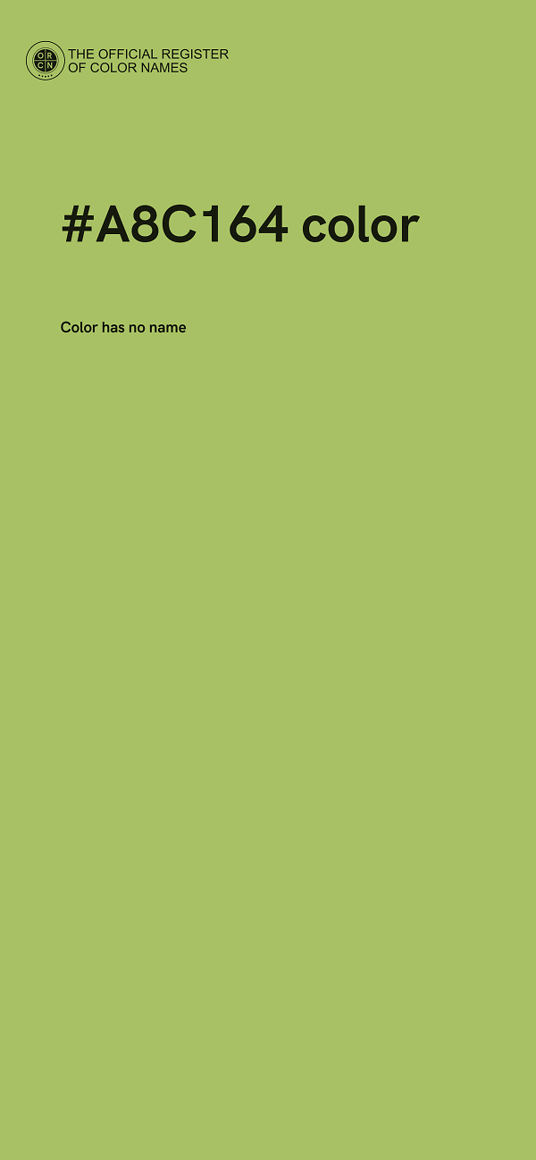 #A8C164 color image