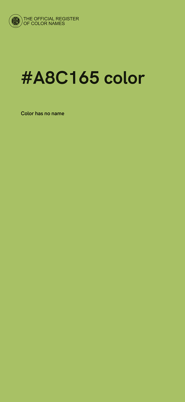 #A8C165 color image