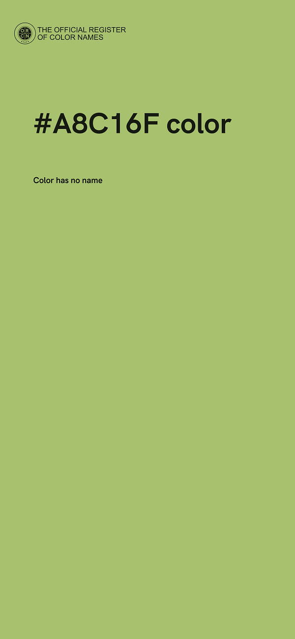 #A8C16F color image