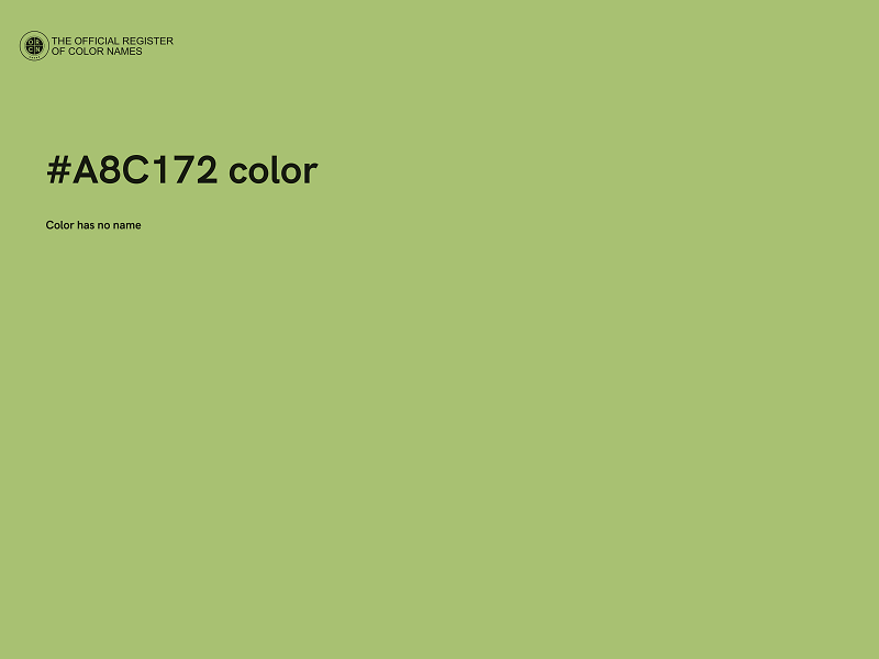 #A8C172 color image