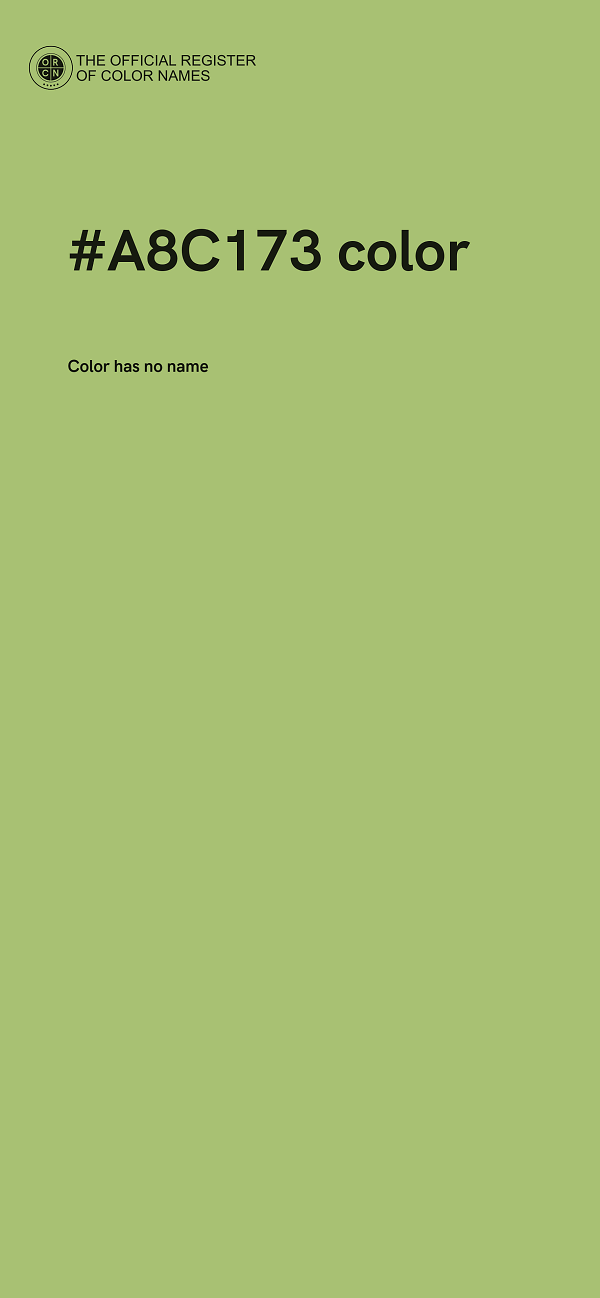 #A8C173 color image