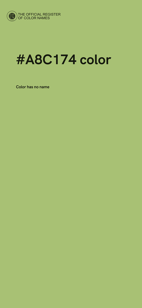 #A8C174 color image