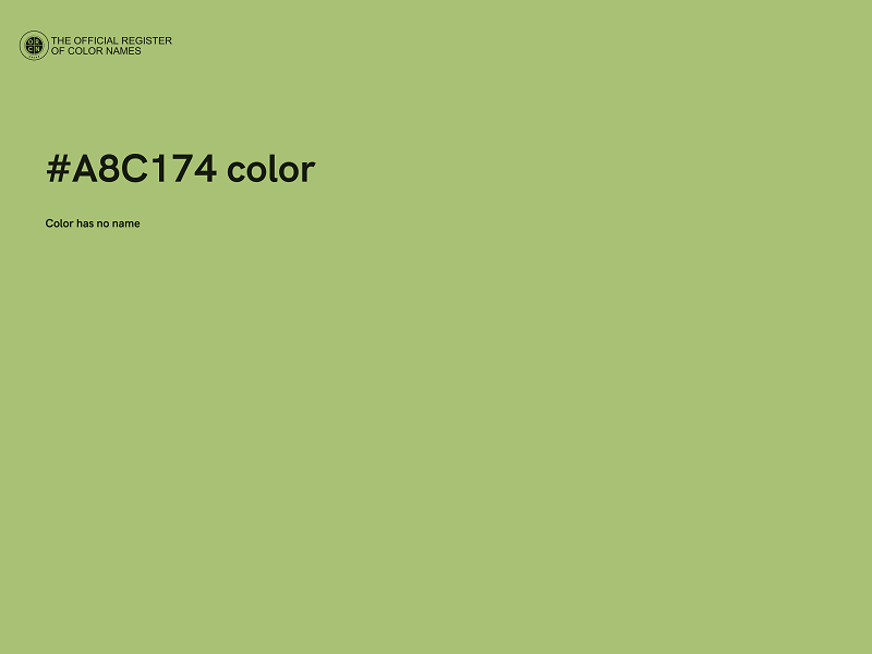 #A8C174 color image