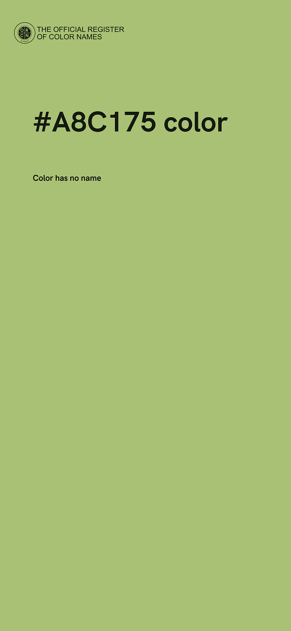 #A8C175 color image