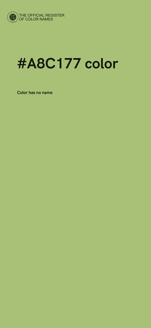 #A8C177 color image