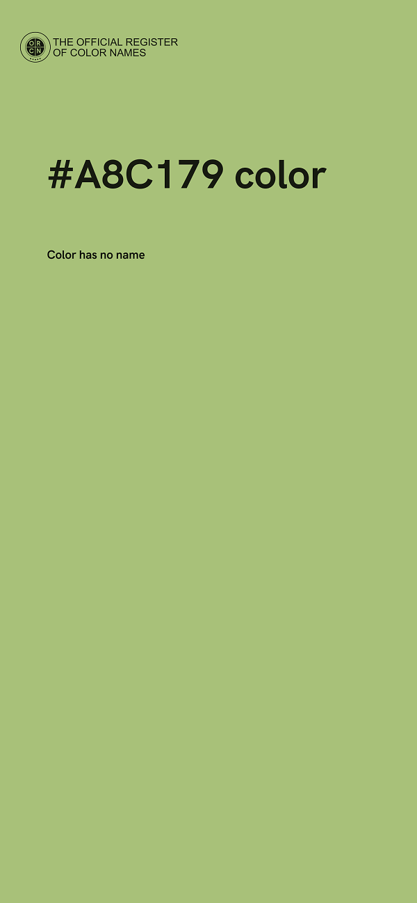 #A8C179 color image