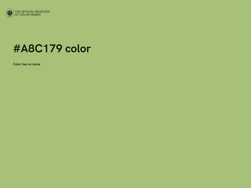 #A8C179 color image