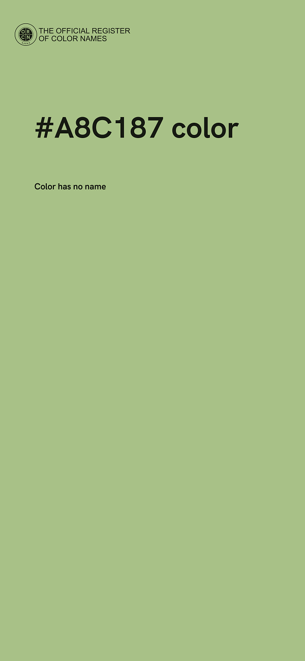 #A8C187 color image
