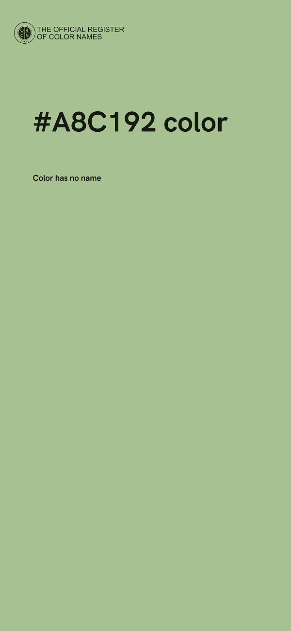 #A8C192 color image