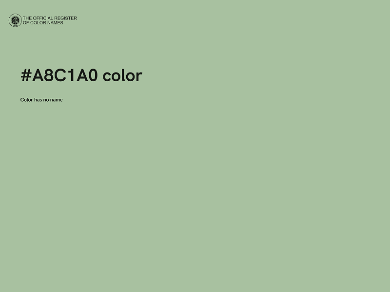 #A8C1A0 color image